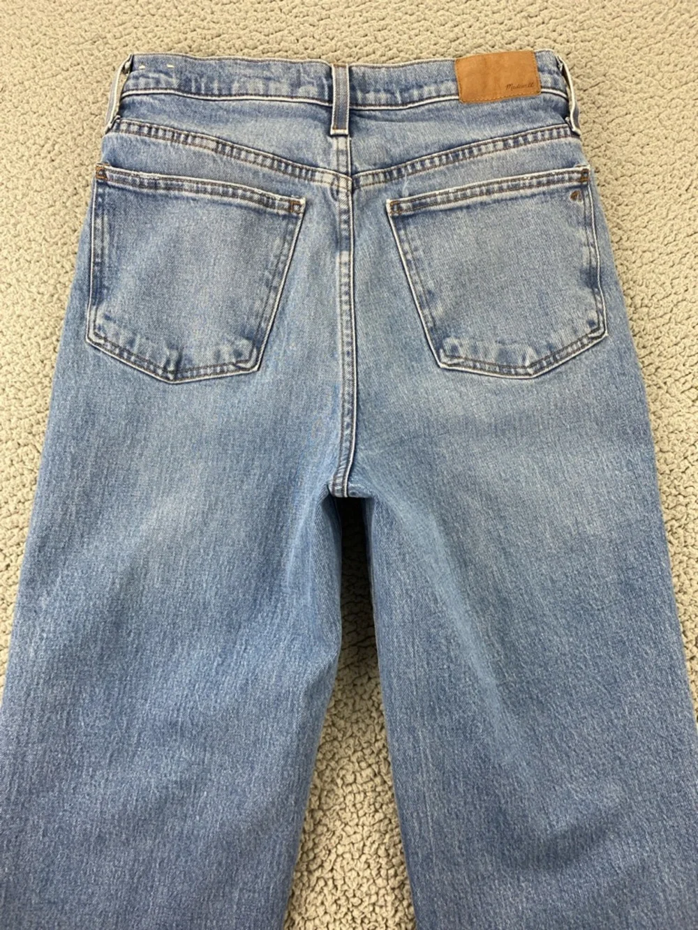 Madewell The Perfect Vintage Wide-leg Raw Hem Slouchy Crop Jean | Size: 28 - Picture 7 of 16